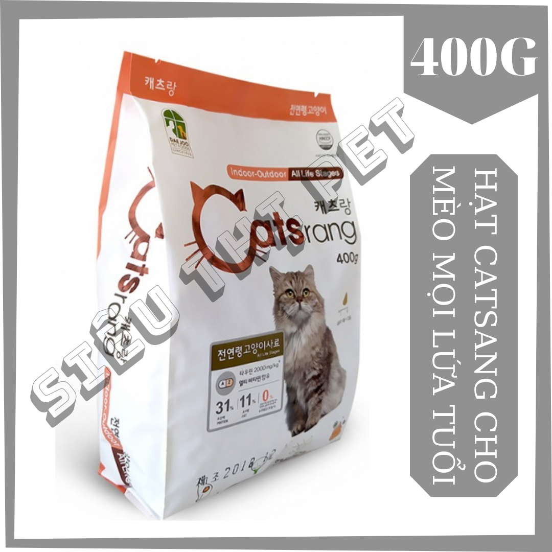 ( KHUYẾN MÃI ) Catsrang - Thức ăn hạt cho mèo mọi lứa tuổi 400GR