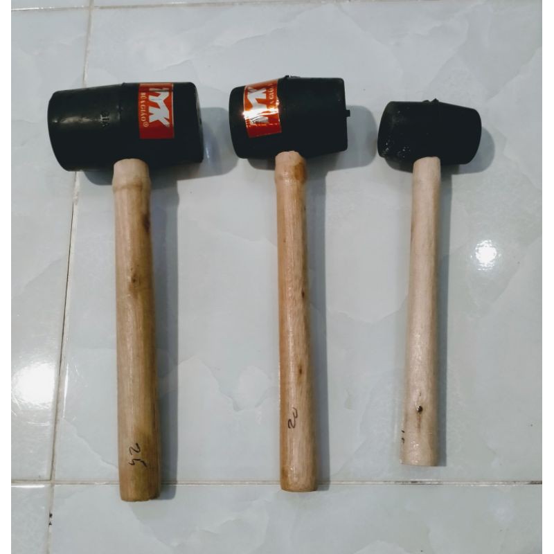 [HCM]Búa Cao Su Cán Gỗ - Búa Đóng Gạch