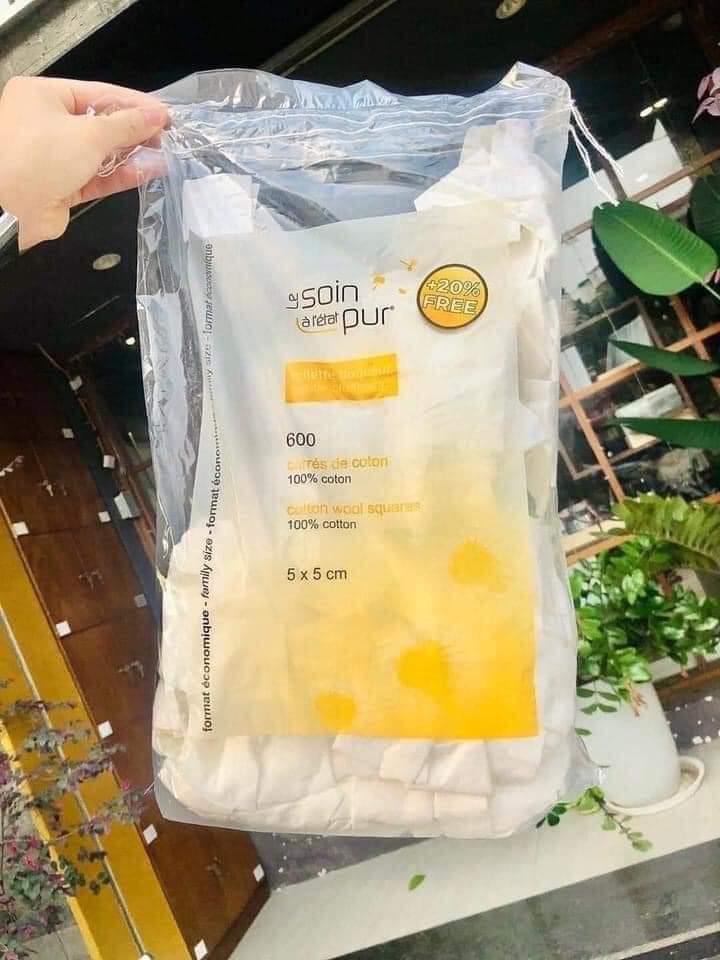 Bông tẩy trang TETRA pháp 600 miếng