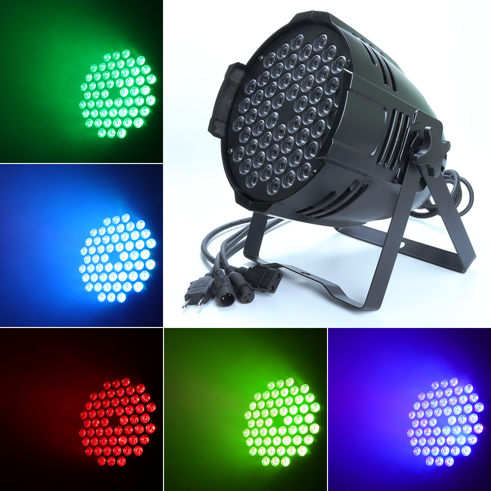 Đèn led sân khấu vũ trường Flat Par Light 54 Led 3w Full màu cảm ứng âm thanh