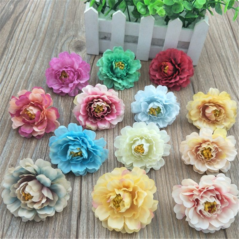 (10cm)Đầu hoa tràm trang trí,hoa tràm lụa cao cấp đầu bông 5cm