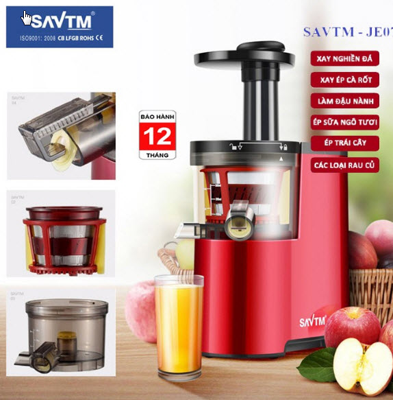 MÁY ÉP HOA QUẢ CHẬM SAVTM - MÁY ÉP HOA