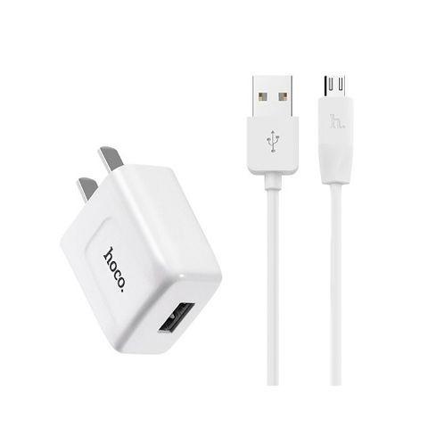 BỘ CÁP VÀ CỐC SẠC HOCO C2 2.1A - CỔNG MICRO VÀ LIGHTING
