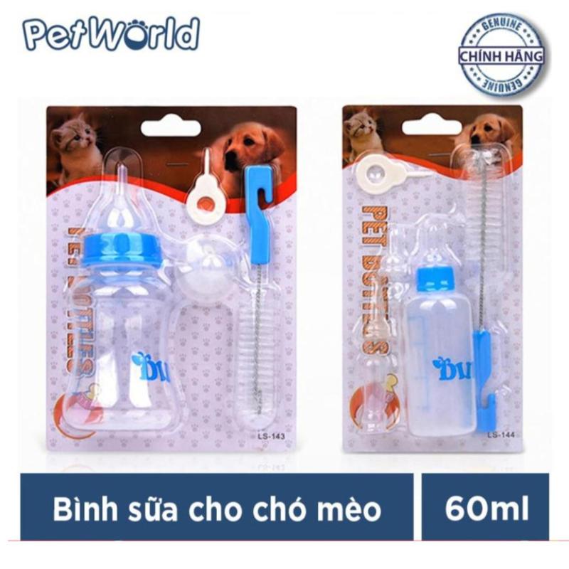 Bình sữa dành cho chó mèo con Pet Bottles 60ml (Xanh Dương)
