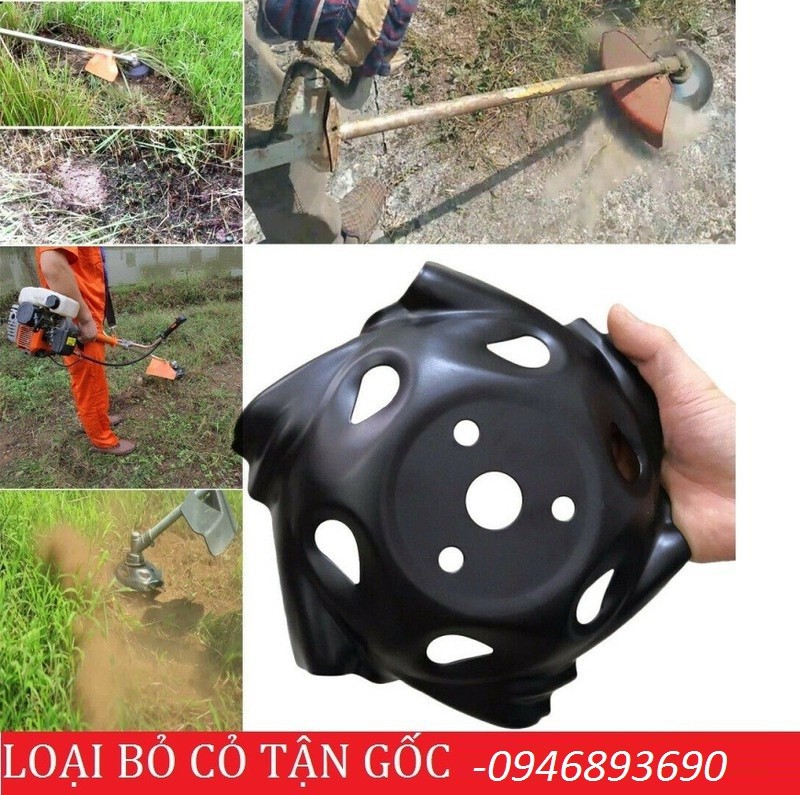 Đầu xới cỏ tận gốc, lưỡi cắt cỏ đen