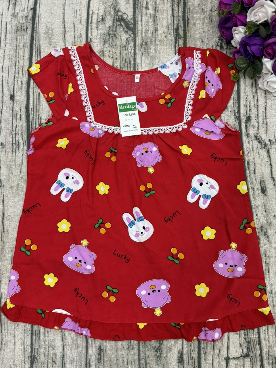 đồ bộ tole quần dài trẻ trung 4 size (40-80 kí)