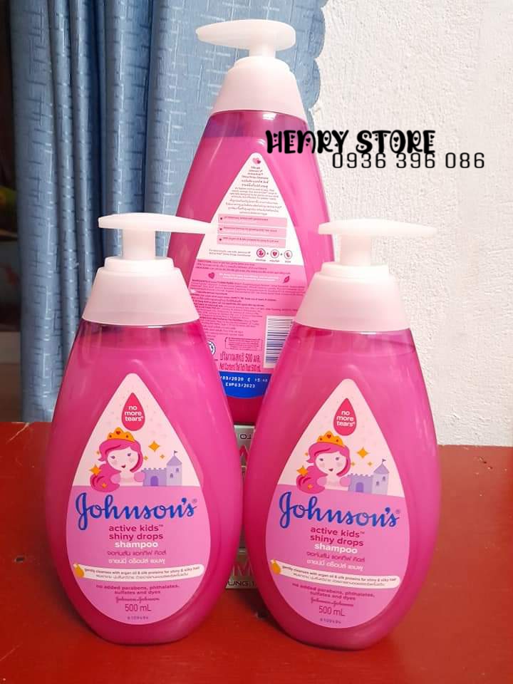 [CHÍNH HÃNG] Dầu gội óng mượt cho bé gái Johnson's 500ML