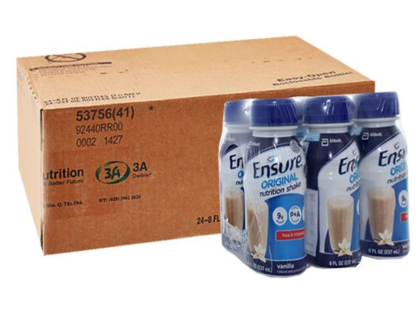 Thùng 24 chai sữa nước Ensure Vani 237ml