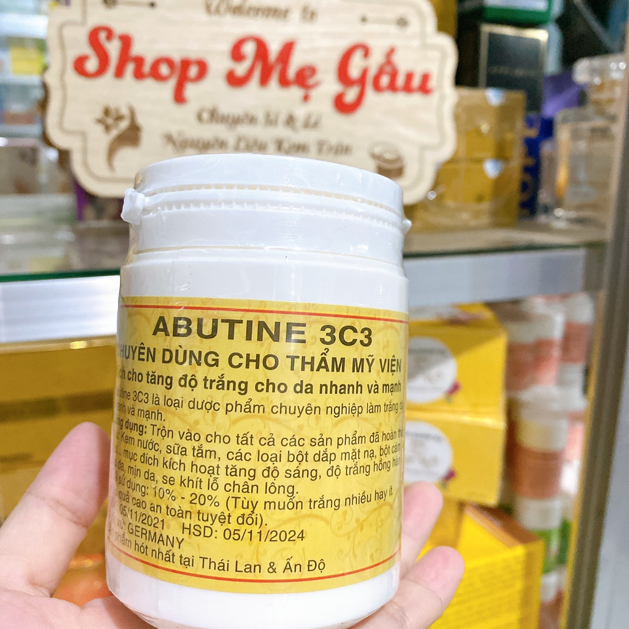 KEm kích trắng abutine 3c3 200g (trộn kem)