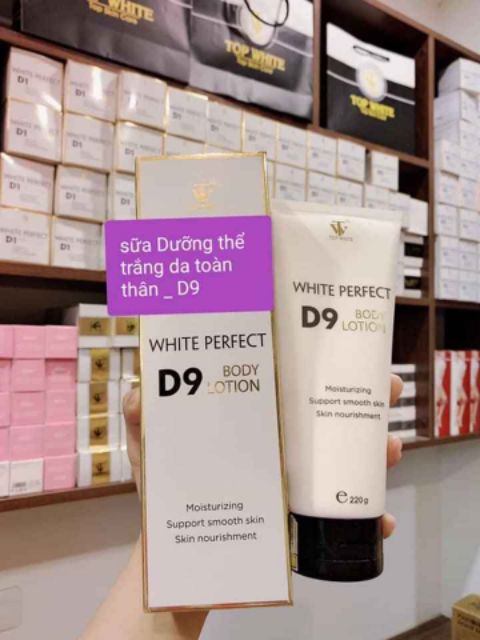 Top white dưỡng body D9