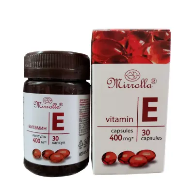 Vitamin E Đỏ của Nga Mirrolla 400mg Giúp Trẻ Đẹp Da