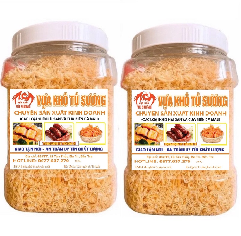 Chà bông heo siêu ngon phân loại 1 hủ 500gram - 2 hủ 1kg