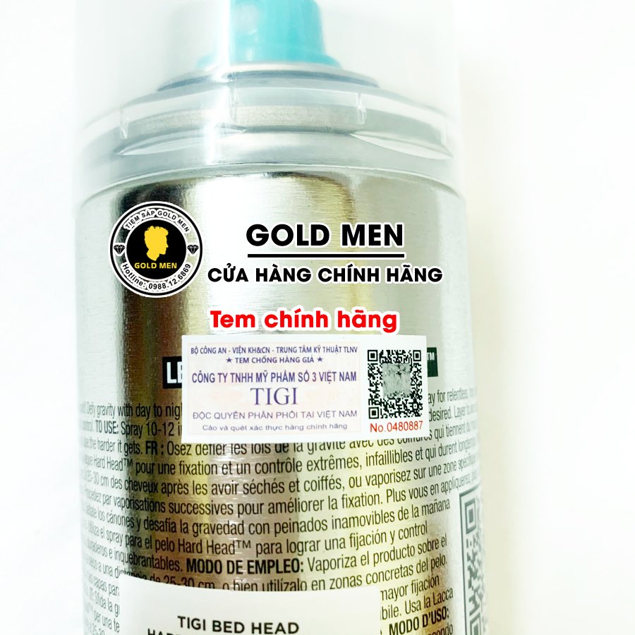 Gôm xịt tóc Tigi Bed Head siêu giữ nếp cứng