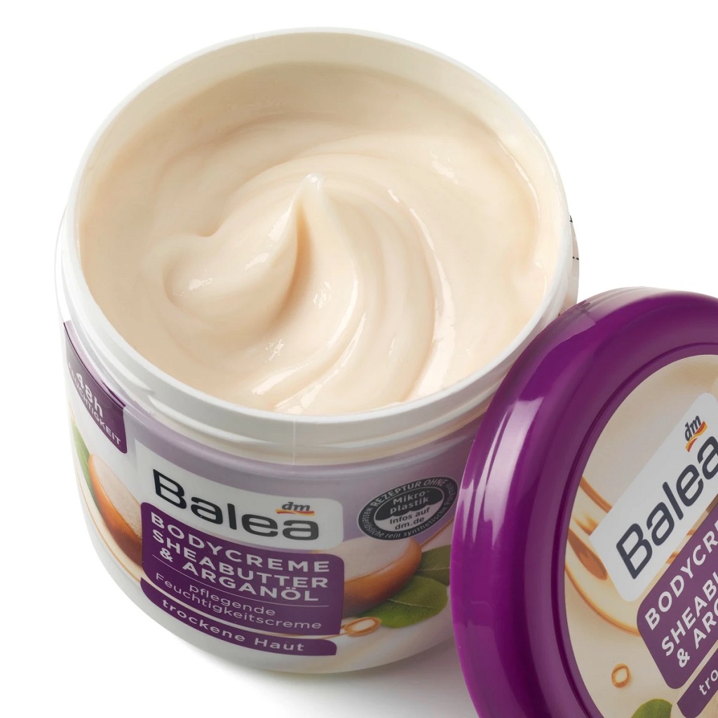 Kem Dưỡng Thể Balea Bodycreme Sheabutter & Arganol, 500 ml