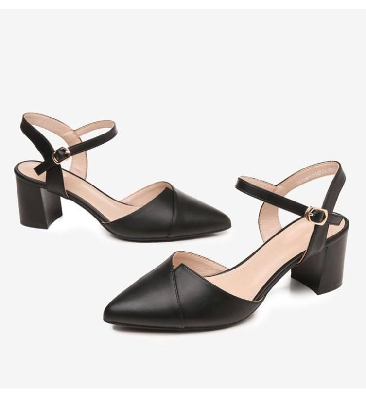 (Miễn ship) Giày nữ, giày cao gót 5 phân bít mũi PinkShopGiayDep giá rẻ