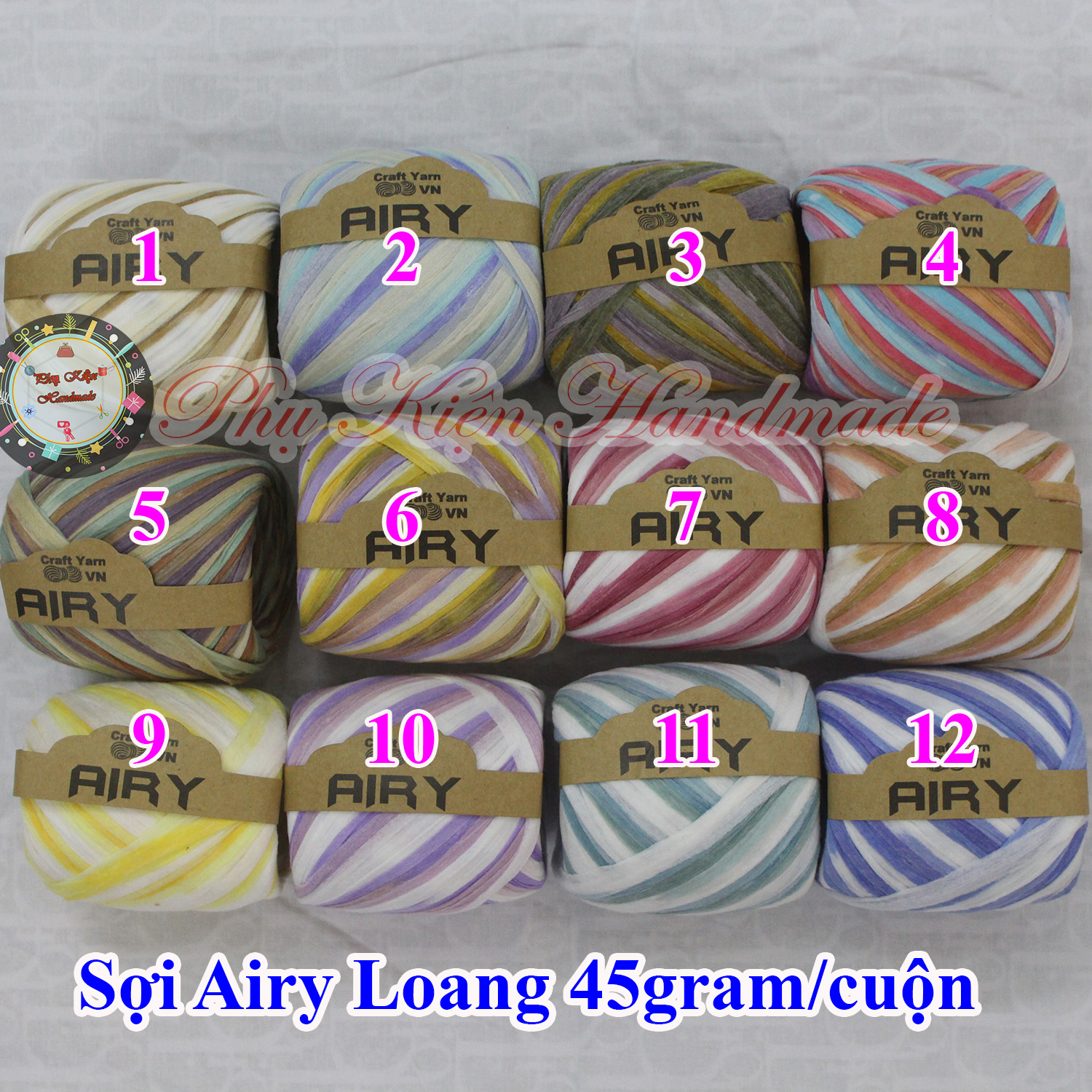 Sợi Airy loang 40gram/ cuộn