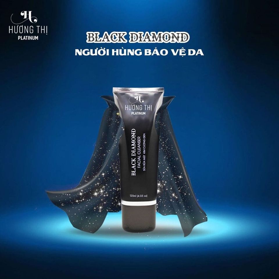 Sữa Rửa Mặt Kim Cương Đen 120ml - Hương Thị