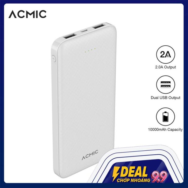 Giá Pin sạc dự phòng POWER BANK 10000mAh cao cấp, thiết kế tinh tế, bảo hành 12 tháng ACMIC A-1053