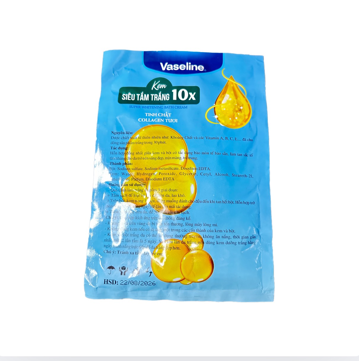 Kem Tắm Trắng Vaseline 10X Thái Lan 150gr