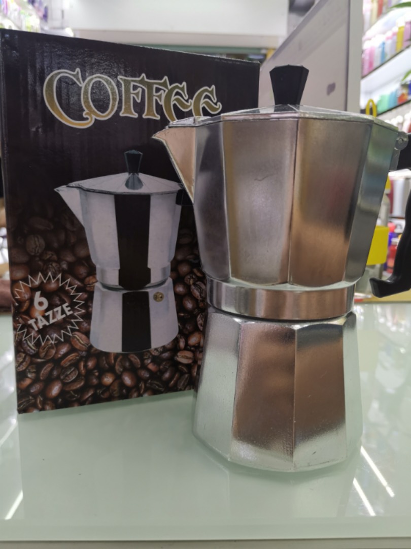 Coffee Pot aluminum high-grade (1-3 Cup)-warm coffee 300ml 6cup, ấm coffee