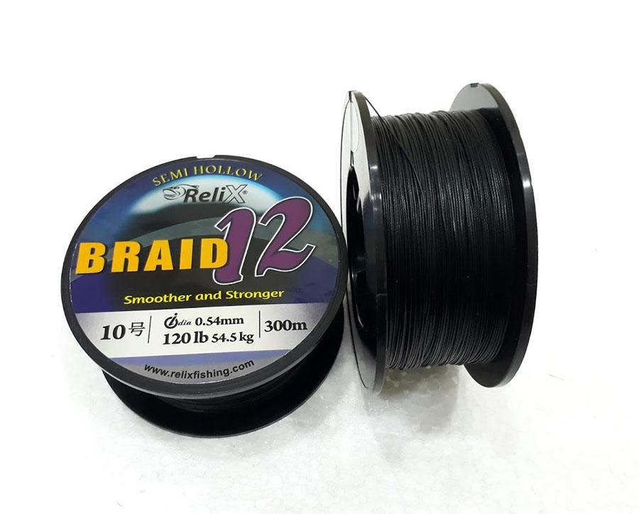 Dây câu cá PE Relix Braid 12 Sợi 300 mét