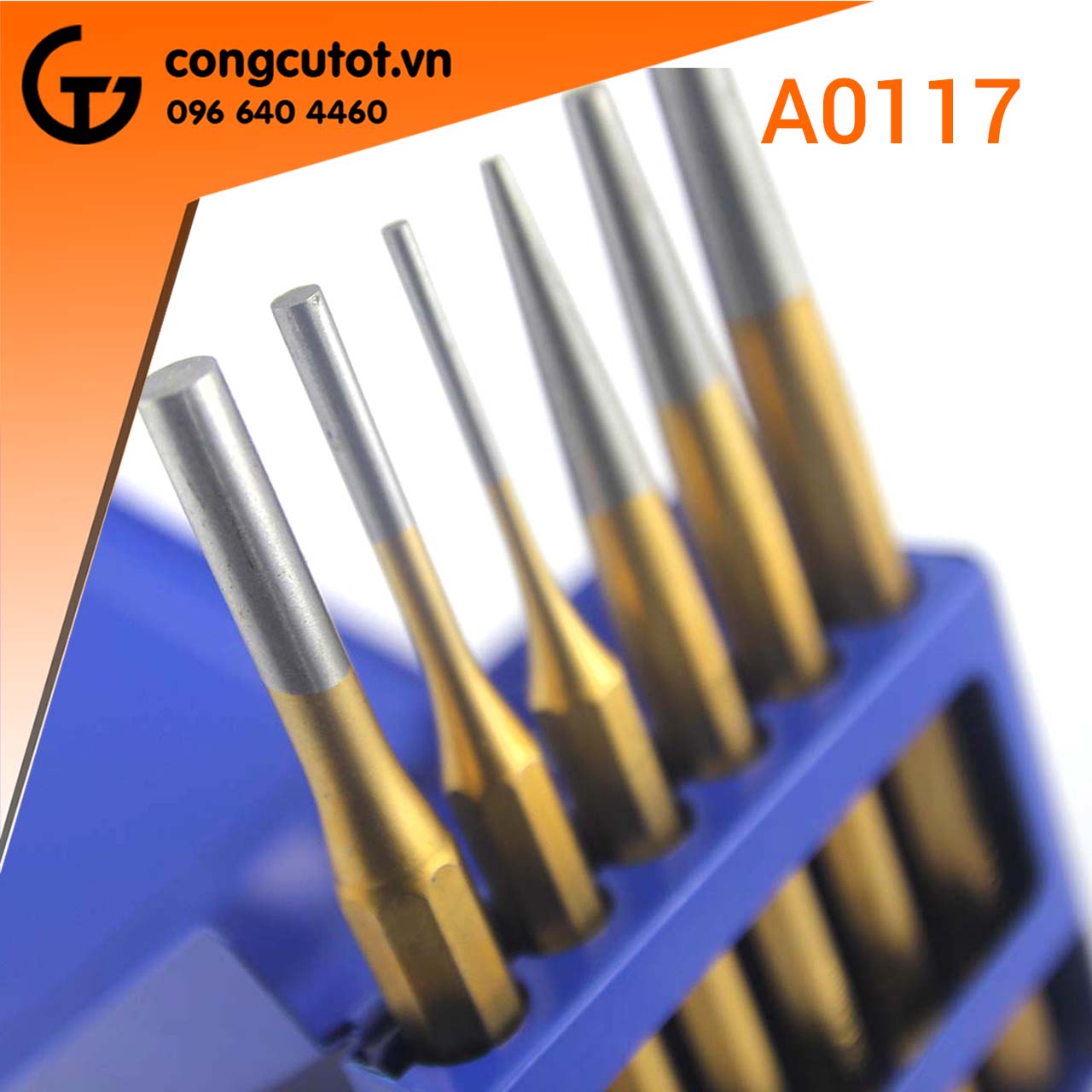 Bộ mũi đột 6 chi tiết C-mart A0117