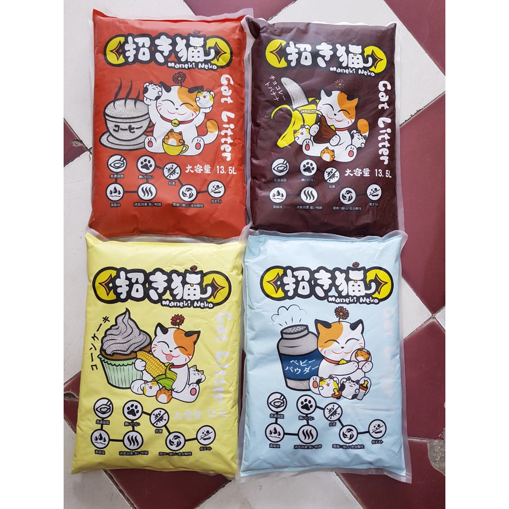 [HCM]Cát vệ sinh mèo Maneki Neko Cat litter (5L= 4kg)(Chuyên Sỉ)