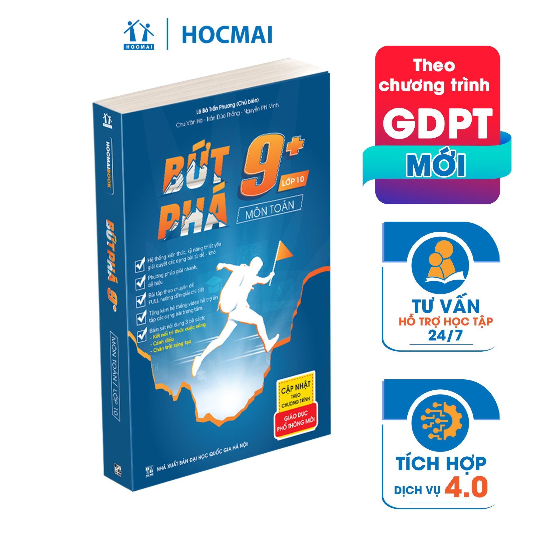 Combo 3 cuốn Bứt phá 9+ lớp 10 môn Toán, Lí, Hóa (theo chương trình GDPT 2018) - NTbooks