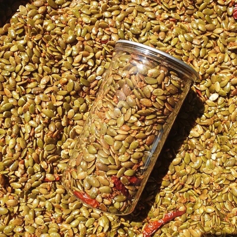 Hạt bí xanh rang tỏi ớt 450gr
