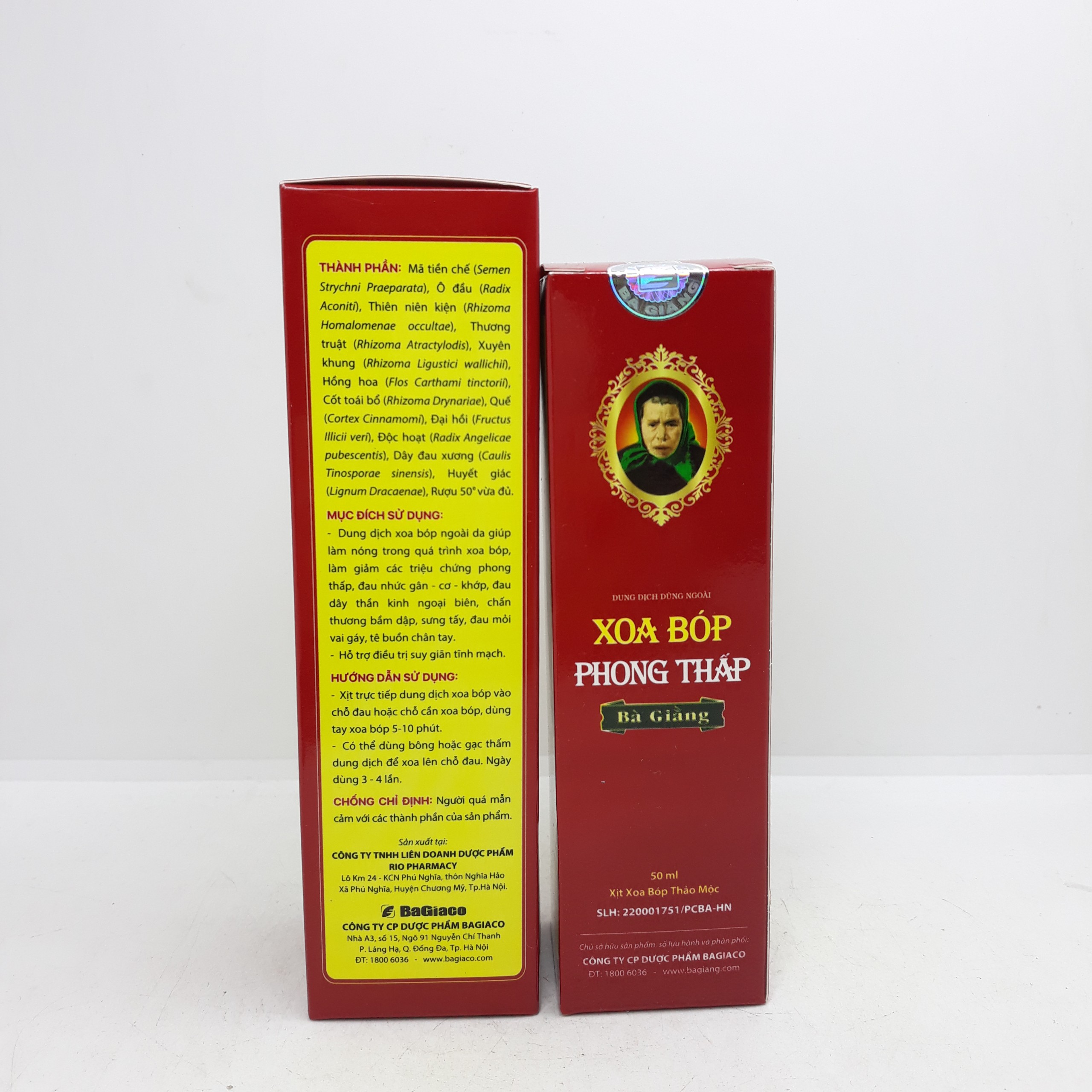 Xoa Bóp Phong Thấp Bà Giằng - chai xịt 100ml