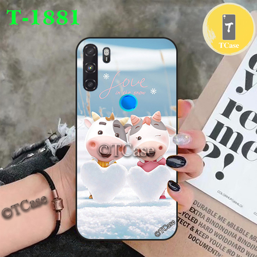 Ốp Lưng Vsmart Active 3 dẻo đen in hình Bò Con cute (Little Cow)
