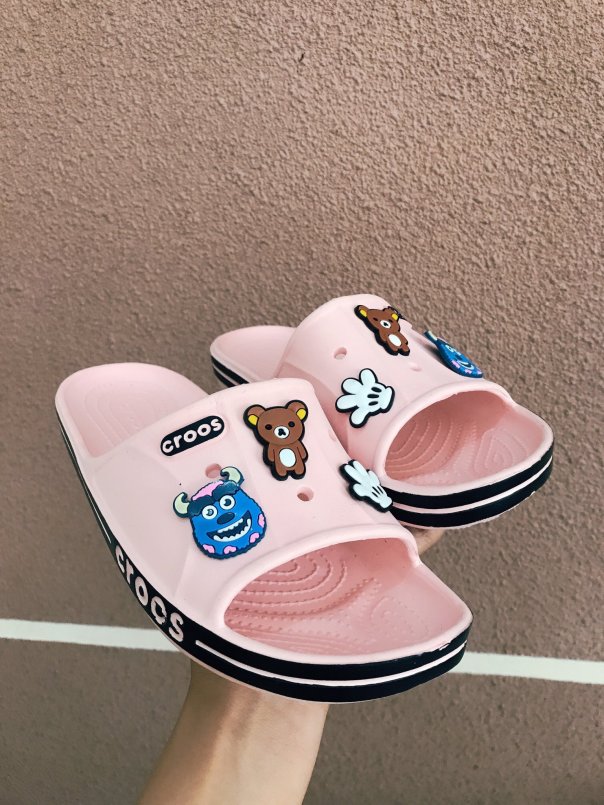 HÌNH THẬT - TẶNG 4 STICKER DÉP QUAI NGANG GẮN STICKER THỜI TRANG - KHẢ HÂN SHOP giá rẻ