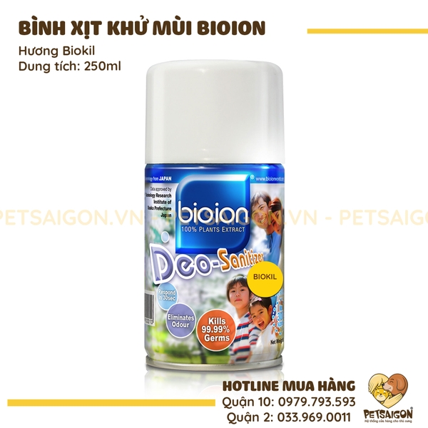 BÌNH XỊT KHỬ MÙI BIOION - 250ML