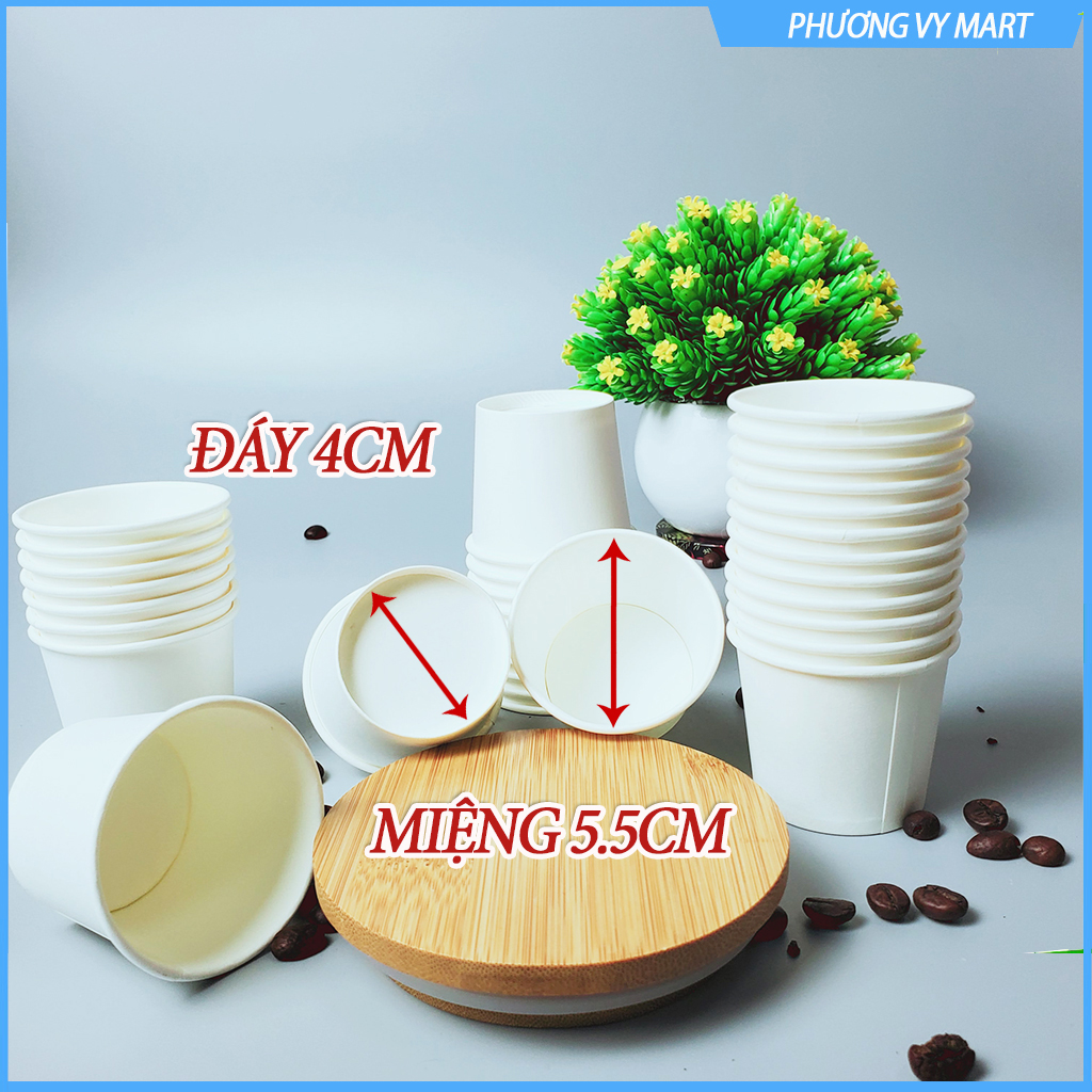Set 50 chiếc cốc giấy 75ml size 2,5 OZ cao cấp hàn quốc