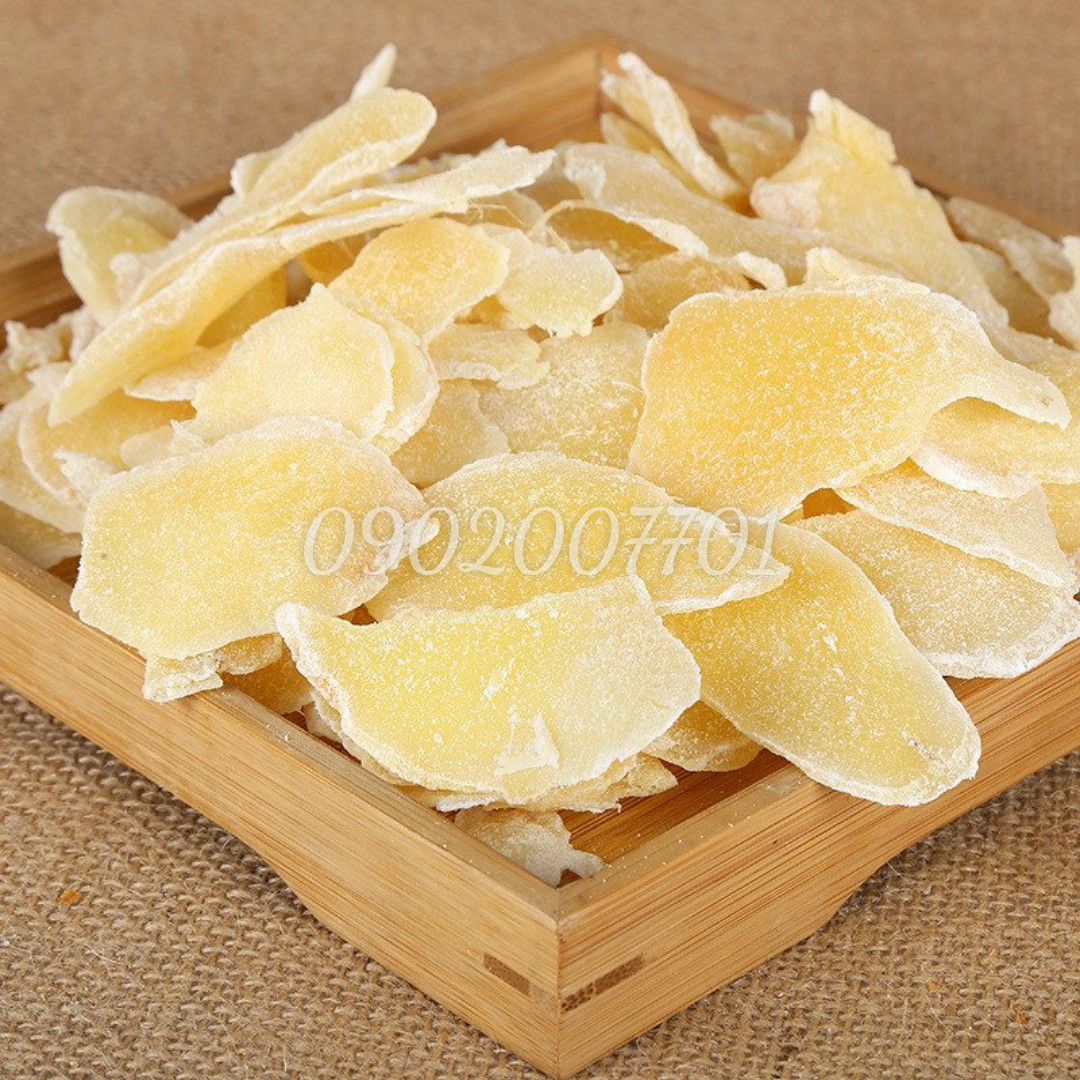 250g Mứt gừng huế lát mỏng thơm ngon  - bánh kẹo đồ ăn vặt - mứt tết-bánh mứt tết-têt 2024-đồ ăn vặt