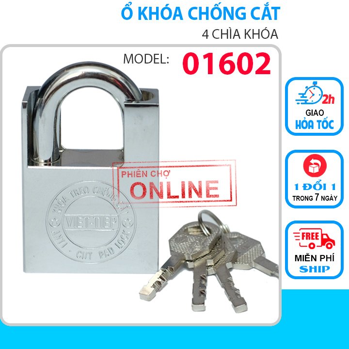 [HCM]Ổ KHÓA CHỐNG CẮT VIỆT TIỆP LOẠI LỚN 60mm-01602