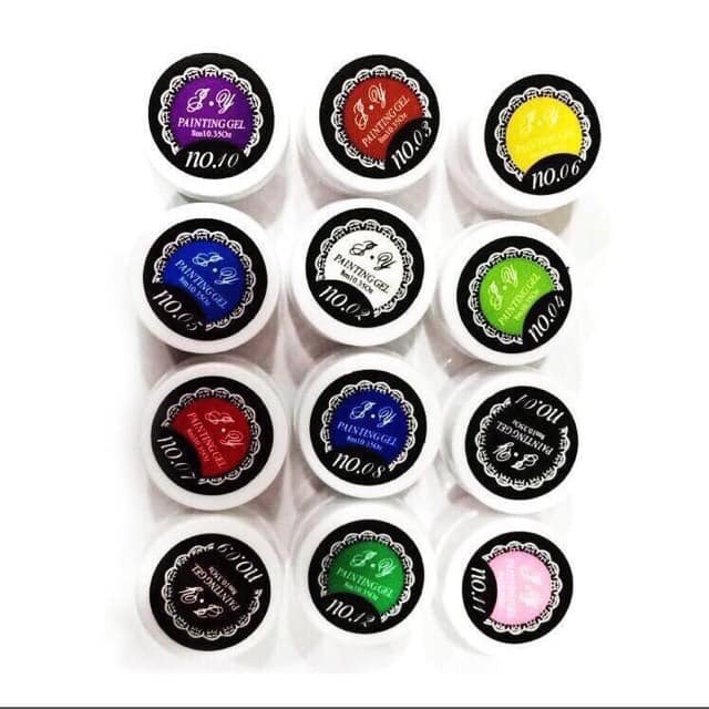 Gel vẽ móng 12 màu đặc mướt