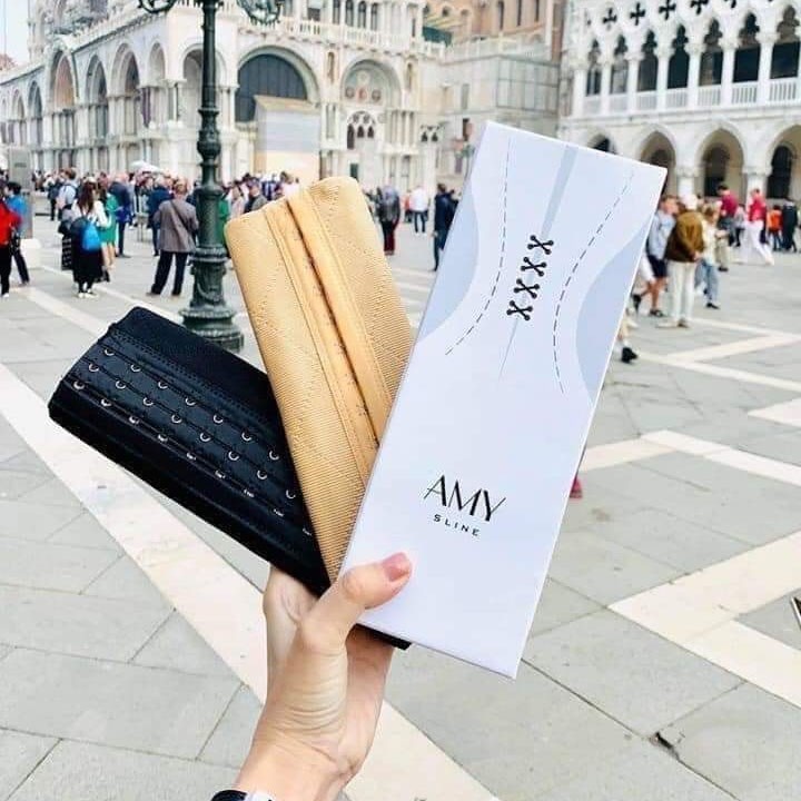 AMY  Đai Nịt Bụng Eo Thun Amy Sline , Giúp Vòng Eo Thon Gọn