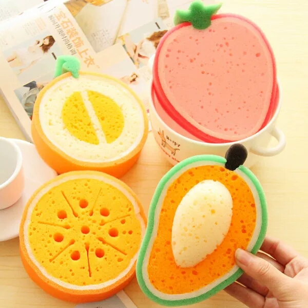 Miếng bọt biển rửa bát hình trái cây hoa quả