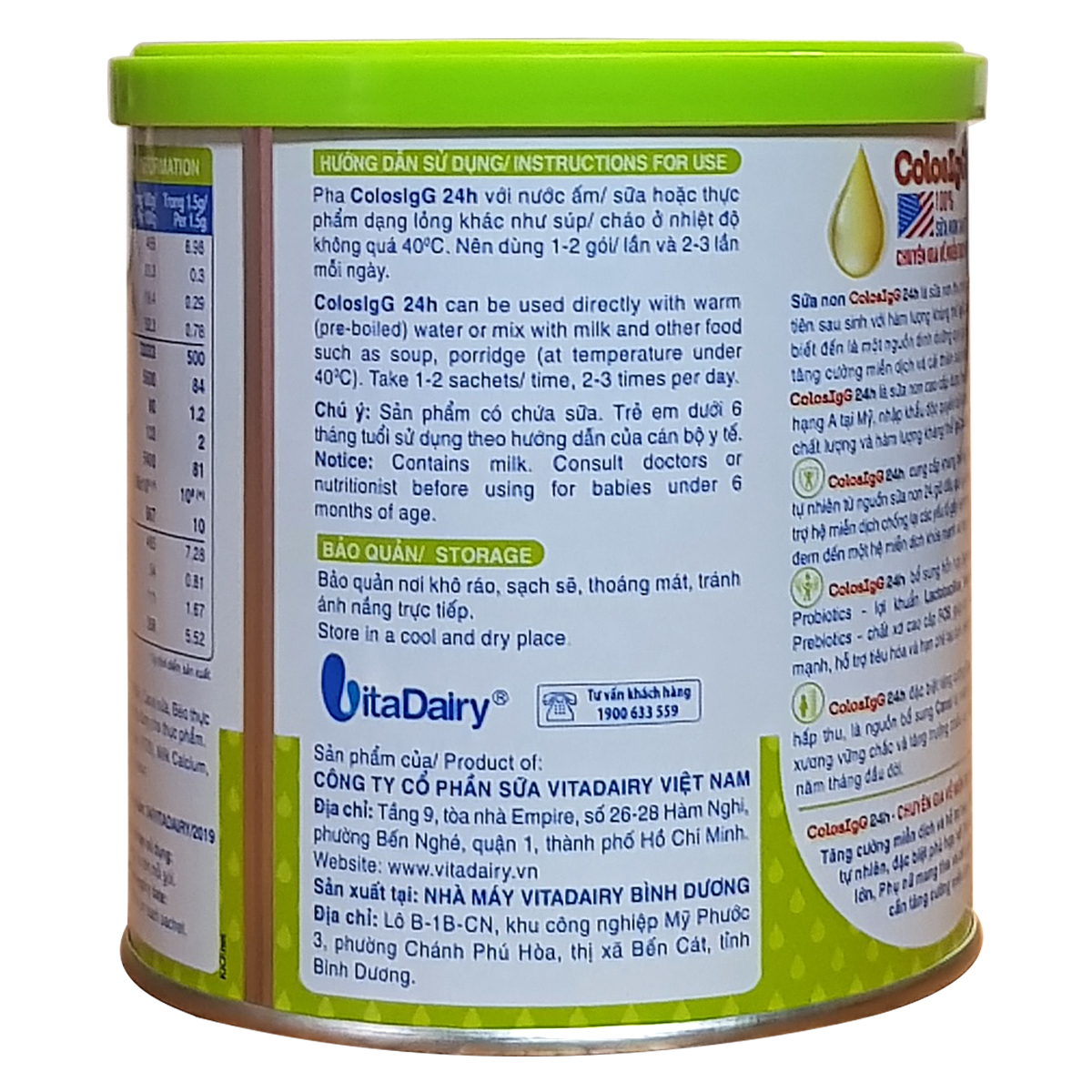 [CHÍNH HÃNG] Sữa Non Colos IgG 24h 90G (60 gói x 1.5g)