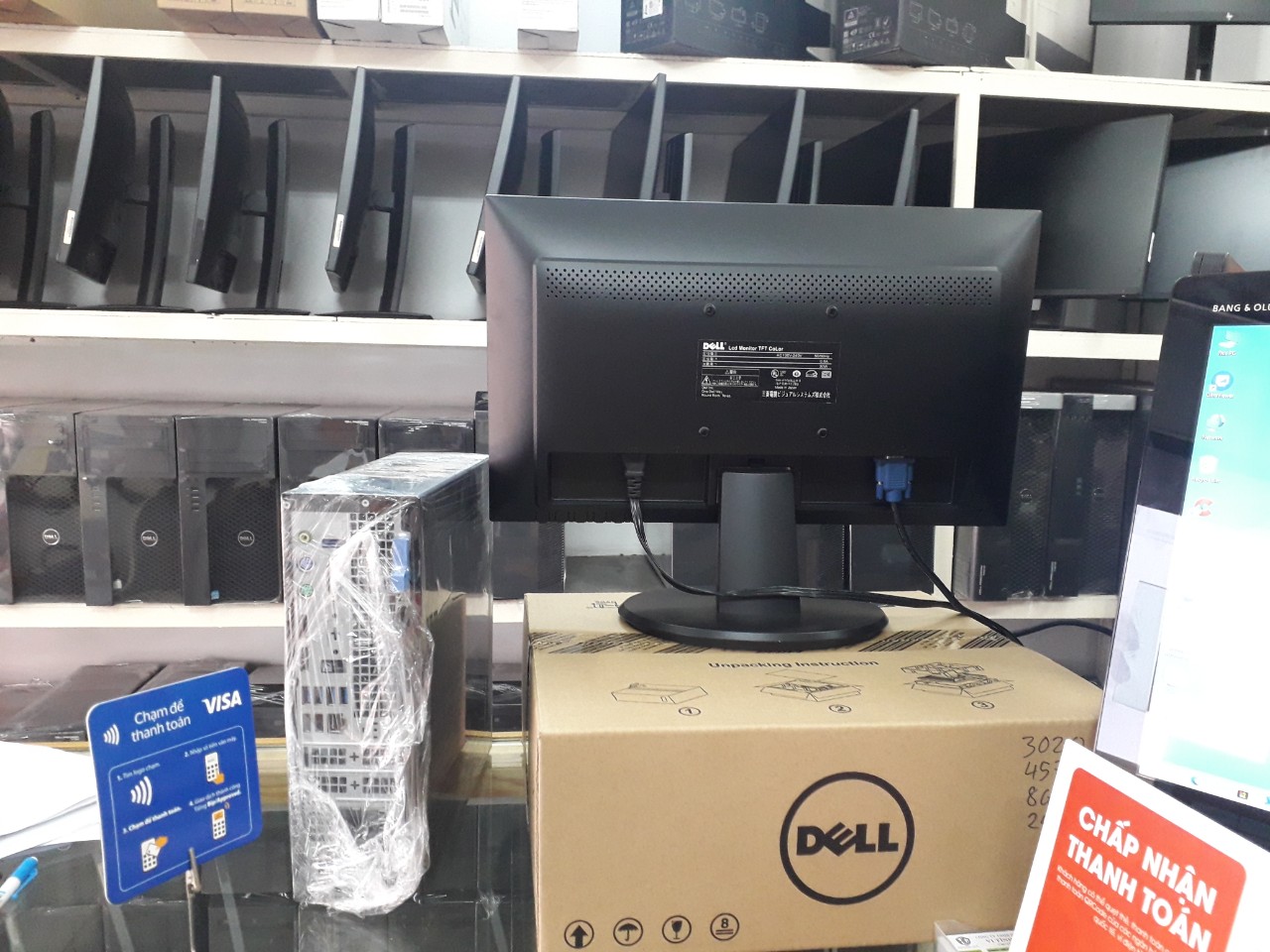 Bộ máy tính để bàn Dell+Màn hình 20 inch Core i5 Ram 8GB Ổ ssd240GB Cấu