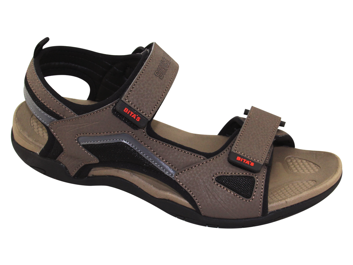 SANDAL ĐẾ BẰNG NAM Bita's SPS.145 (Đen + Nâu + Xám)