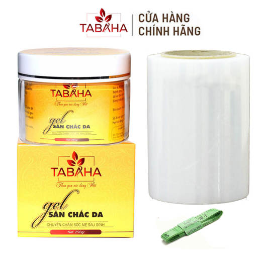 Kem tan mỡ tabaha 250g giảm mỡ bụng săn chắc da + tặng mang quấn bụng pe + thước dây