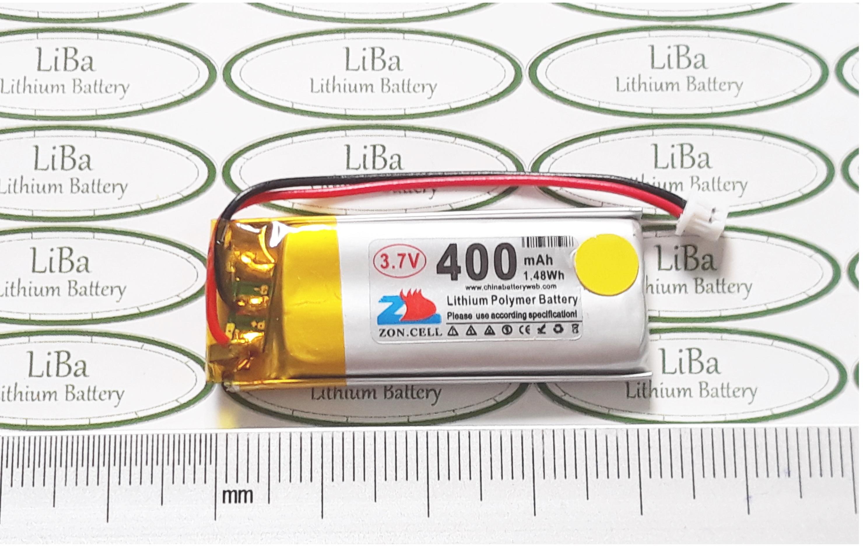 [HCM]Pin Smart Watch  3.7V 400mAh 4 x 16 x 40 mm _ LiBa