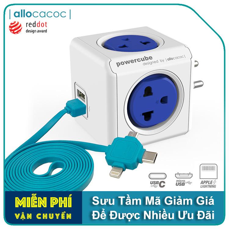 Combo Ổ Cắm Điện PowerCube Original USB - Cáp USB 3-in-1