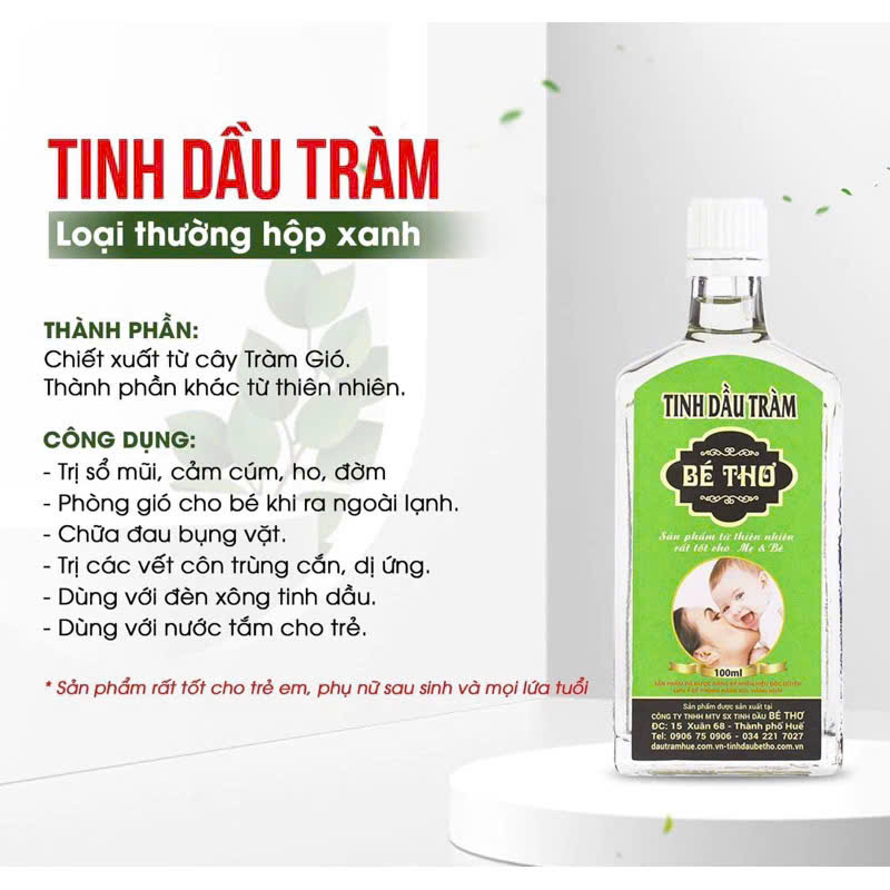 Tinh dầu tràm bé thơ 50ml/100ml