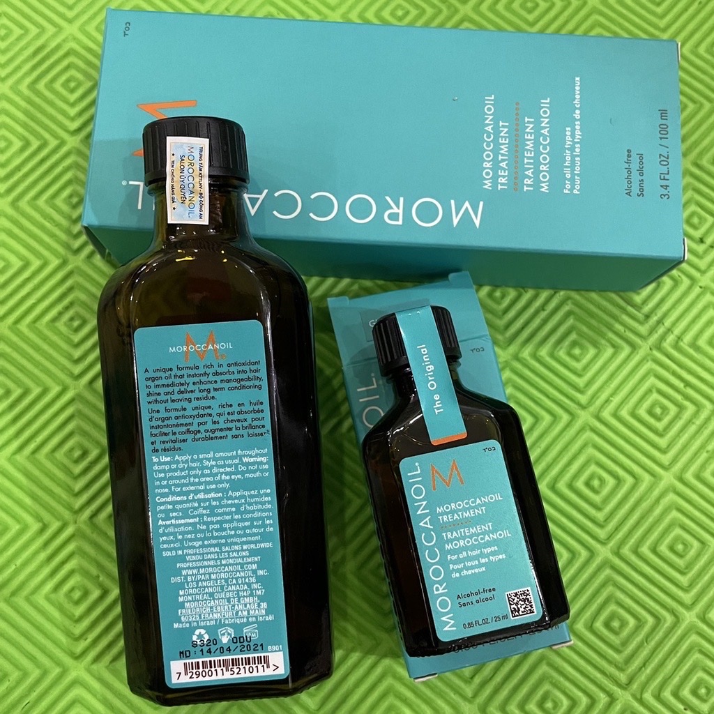 [HCM]Combo tinh dầu dưỡng tóc Moroccanoil Treatment 100ml + 25ml