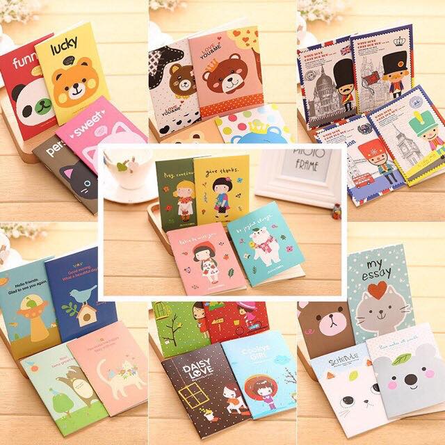 10 Quyển Sổ Tay Mini Các Mẫu Kute