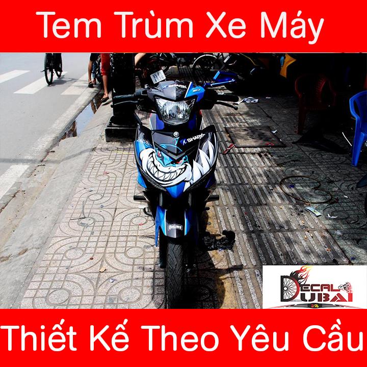 Tem Trùm Exciter 150 Cá mập xanh