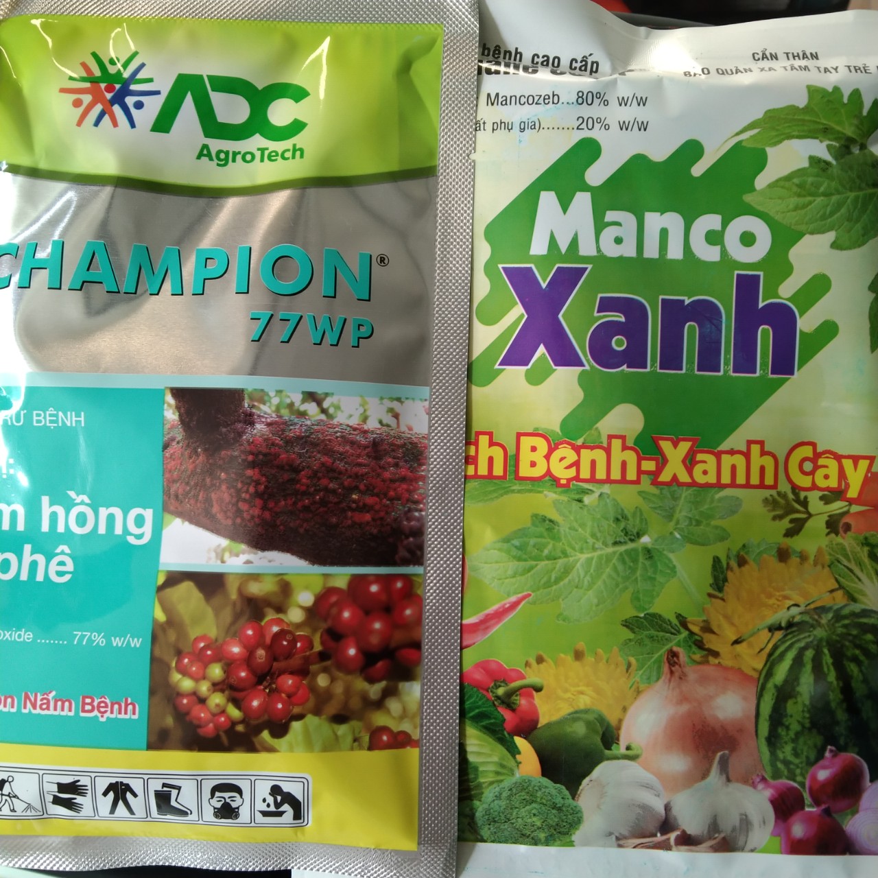 Combo 2 gói thu ốc trừ bệnh thán thư và nấm hồng champion - mancozeb 100gr/gói
